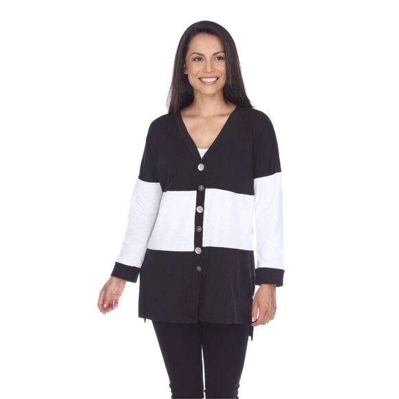 Neon Buddha Lightweight ‘Share Your Story’ Colorblock Cardigan Size Small - Picture 3 of 11